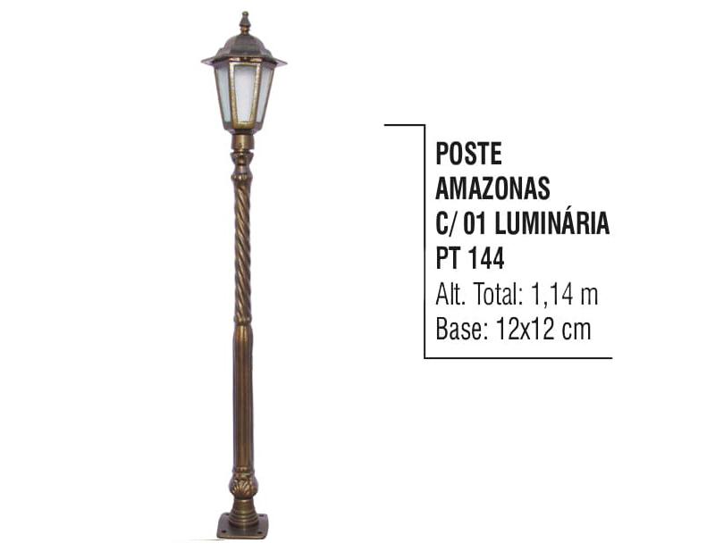 Postes Amazonas com 01 Luminária