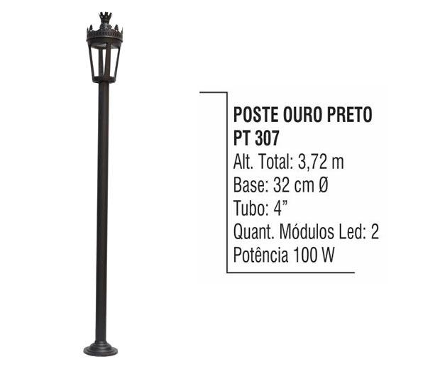 Poste Ouro Preto - LED