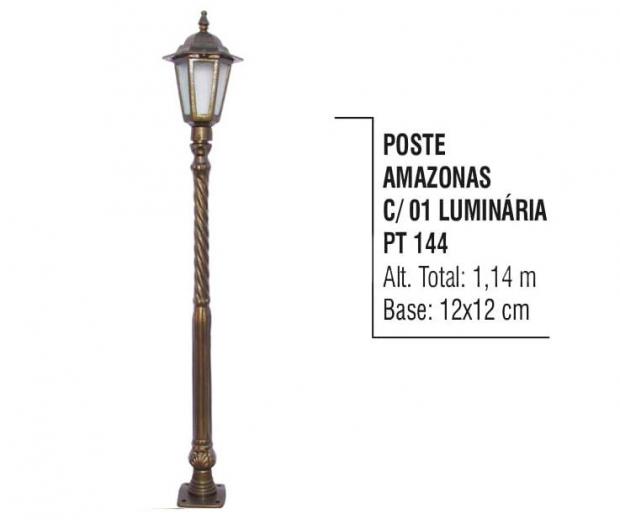 Postes Amazonas com 01 Luminária